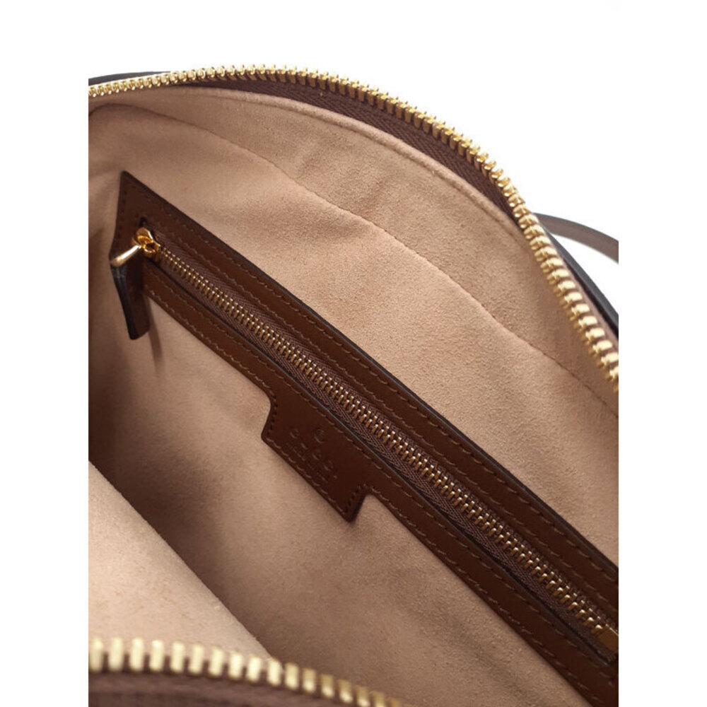 Gucci Horsebit brown leather Shoulder onic Supreme canvas Bag 1955 GG - Picture 8 of 9